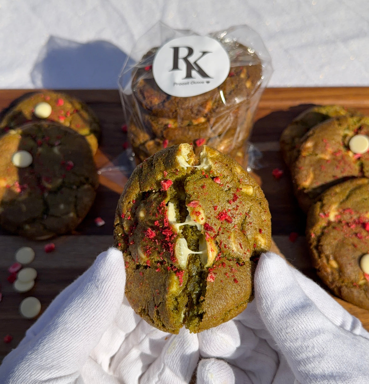 Matcha Strawberry Cookies π΅π