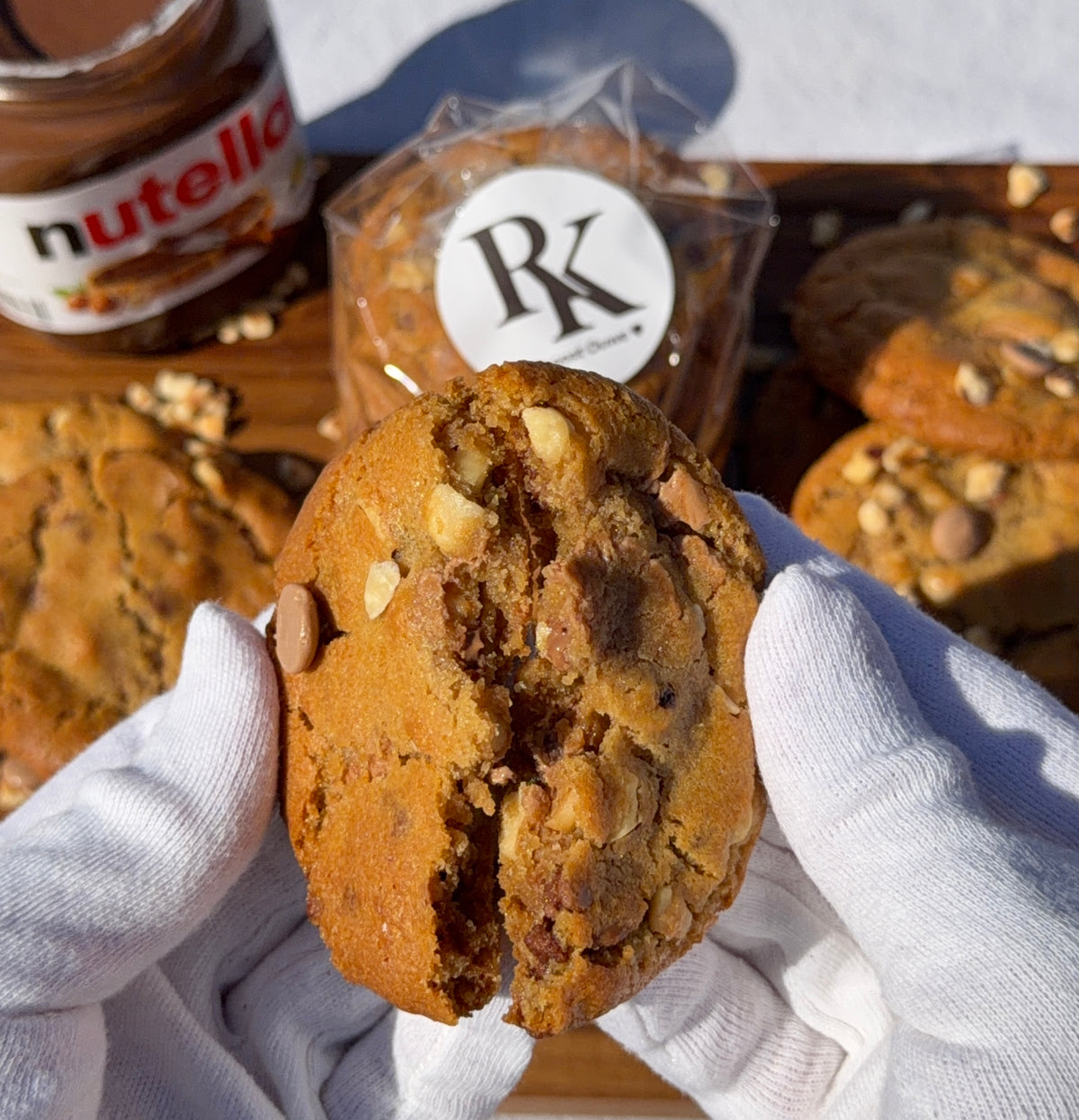 Nutella Crunch Cookies 🍪🌰
