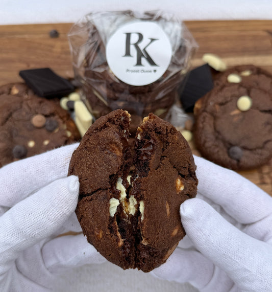 Triple Chocolate Chip Cookies