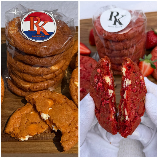 Duo Box - 6x WK Oranje Cookies + 6x Strawberry Chocolate Chip