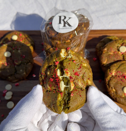 Matcha Strawberry Cookies 🍵🍓